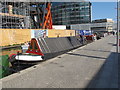 TQ2681 : Roger, narrowboat in Paddington basin by David Hawgood