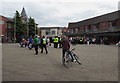 SJ3350 : Crowds in Queen's Square Wrexham on September 24th 2016 by Jaggery