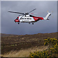 NG4829 : Coastguard helicopter at Sligachan by Ian Taylor