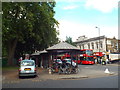 TQ1780 : Bicycle shelter at Haven Green, Ealing by Malc McDonald