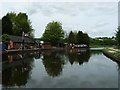 SO9487 : Flying the Black Country flag at Withymoor Island by Christine Johnstone