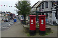 SU2908 : Postboxes on High Street, Lyndhurst by Robin Drayton