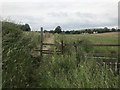 SJ8051 : Stile on footpath towards Great Oak Road by Jonathan Hutchins