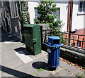 ST1599 : Unusual type of litter bin, Church Place, Bargoed by Jaggery