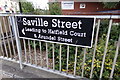 SE3321 : Saville Street sign by Geographer