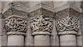 SO4959 : Carved capitals, Leominster Priory by Philip Halling