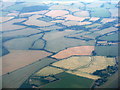 TL6138 : Looking south over an Essex fieldscape by M J Richardson