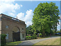 SO5163 : Triumphal Arch and plane tree, Berrington Hall, Herefordshire by Robin Drayton