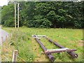 NT3037 : Replacement electricity poles near Cardrona by Jim Barton