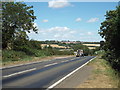 SP7467 : A508 Harborough Road at Pitsford by Malc McDonald