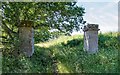 NH5449 : Old gate piers Tarradale by valenta