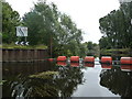 SE3967 : Keep left sign, west end of Milby Cut, River Ure by Christine Johnstone