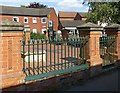 SK3516 : Forecourt to the Baptist Church, Ashby-de-la-Zouch by Alan Murray-Rust