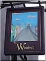 ST5871 : The Windmill inn sign by Philip Halling