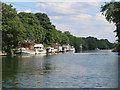 TQ0666 : Houseboats on the River Thames by Dumsey Eyot by Mike Quinn