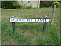 TM1034 : Gravel Pit Lane sign by Geographer