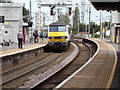 TM0932 : Train No.90008 leaving Manningtree Railway Station by Geographer