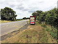 SP7959 : Great Houghton, Bus Stop on Bedford Road by David Dixon