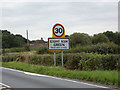 TL9326 : Eight Ash Green Village Name sign by Geographer