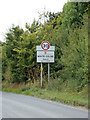 TL8728 : White Colne Village Name sign by Geographer