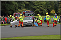 NT7134 : A Fire Service demonstration at Floors Castle by Walter Baxter