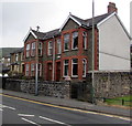 SO1106 : Stone and brick semis, Merchant Street, Pontlottyn by Jaggery