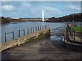 NZ3657 : Slipway into the River Wear near Sunderland by Malc McDonald