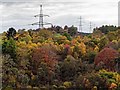 NH4944 : Power lines above Kilmorack Dam by valenta