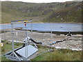 SN7987 : Temporary drinking water abstraction mechanism, Llyn Llygad Rheidol by Rudi Winter