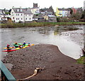 SO0428 : Canoeists on the River Usk, Brecon by Jaggery