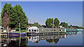 SK4925 : Houseboats south-east of Kegworth in Leicestershire by Roger  D Kidd