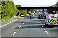 NY4158 : Bridge over the Southbound M6 by David Dixon