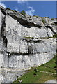 SD8964 : Malham Cove: the eastern cliff by Bill Harrison