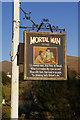 NY4103 : The Mortal Man inn sign, Troutbeck by Stephen McKay