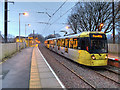 SD8104 : Tram at Prestwich Station by David Dixon