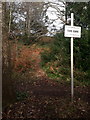 SZ0791 : Bournemouth: warning sign on the edge of Meyrick Park by Chris Downer