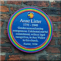 SE6052 : Rainbow plaque to Anne Lister at Holy Trinity Church, York by Phil Champion