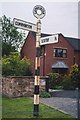 NY4452 : Direction Sign - Signpost by Broomfallen Road, Cumwhinton by I Davison