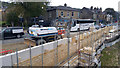 SE0126 : Construction of flood defence wall at Bridge End, Burnley Road, Mytholmroyd by Phil Champion