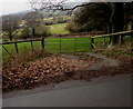 SO2219 : Five-bar field gate near Crickhowell by Jaggery