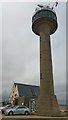 SU4802 : Calshot Tower NCI Station and Calshot Lifeboat Station by Phil Champion