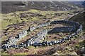 NT2633 : Sheepfold by the Stakelaw Burn by Jim Barton