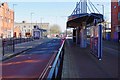 SO9198 : Coach stand and St. George's Tram Stop, Bilston Street, Wolverhampton by P L Chadwick