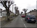 SM9516 : Tree-lined Coronation Avenue, Haverfordwest by Jaggery