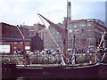 NZ2564 : Thames Sailing Barge Hydrogen at Newcastle, 1982 by John Stephen