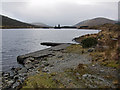 NH1053 : Jetty on Loch Sgamhain by Richard Dorrell