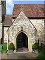 TQ4857 : St Botolph's Church Door in Chevening by John P Reeves