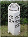 SE4843 : Old Milestone by the A162, Tadcaster West by C Minto