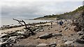 SY3492 : Approaching the sea wall walkway, Lyme Regis by Alan Walker