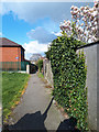 SE2435 : Footpath alongside Manor Park surgery by Stephen Craven